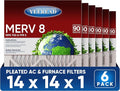 14x14x1 MERV 8 Air Filters 6-Pack, Actual Size 13.7" x 13.7" x 0.75" – by Unknown