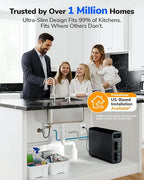 Ecoviva E6 Compact-Thin 5" Width Reverse Osmosis Water Filter Under-Sink 600GPD - Image 3