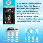 Refrigerator Water Line Kit Connection and 1/4 Compression Ice Maker - Image 4
