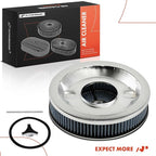A-Premium 14"x3" Round Blue Chrome Universal Air Cleaner Filter Assembly - Image 8