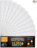 4x12 Inch Air Filter for Home Ceiling, ULTRA GREEN Thickened Floor Vent Filters by ULTRA+GREEN