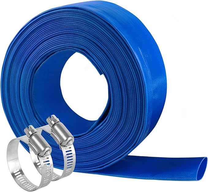 Eastrans 2.5" x 50 FT Pool Backwash Hose, Flat 4 inch Width, Heavy Duty Flat - Image 7