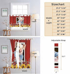 Pig Sunflowers Bedroom Curtains 72 Inch Length, Window Curtains Tab Top - Image 8