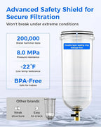 Waterdrop Mega Spin Down Sediment Filter, Reusable Whole House Water Filter - Image 7