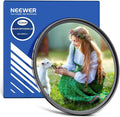 Neewer 62mm Black Diffusion 1/8 Filter Soft Dreamy Cinematic Effect Filter by Neewer