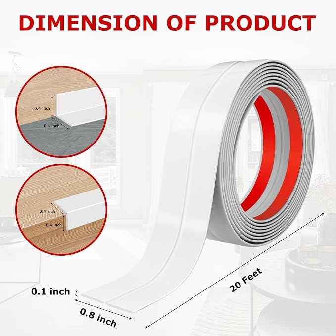 Flexible Wall Corner Protector Moulding Trim Peel and Stick Wall Corner Guards