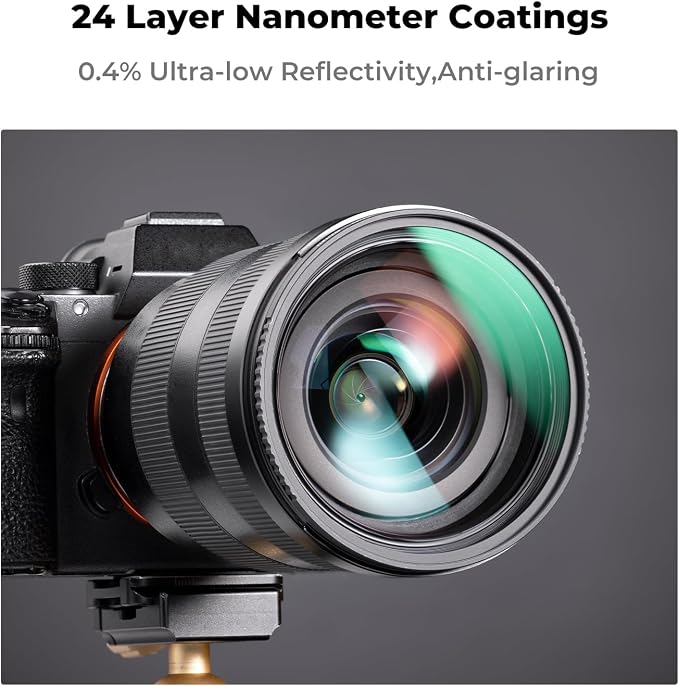 K&F CONCEPT 52mm CPL MCUV ND1000 Lens Filter 2 Lens Caps Kits Waterproof - Image 3