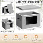 10 Pcs Fabric Storage Bins