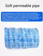 French Drain Pipe 3in Dia, 35m Perforated Fabric Drainage Solution - Image 2