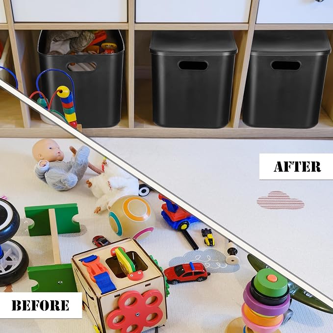 Hoolerry 8 Pieces Colorful Storage Bins - Image 7