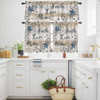 Vintage Country Kitchen Curtains Set 3 Piece - Image 3