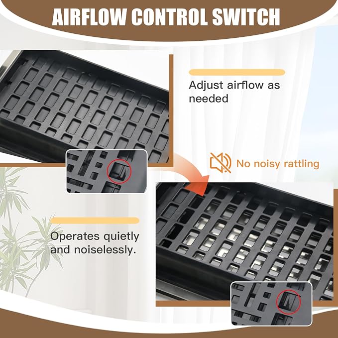 4X10 Inch Floor Vent for Room 2 Packs Floor Grates Heavy Duty Walkable Steel - Image 5