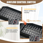Floor Vents Registers Adjustable Grates 4x12 Inch Matte Black Air Vent Easy - Image 5