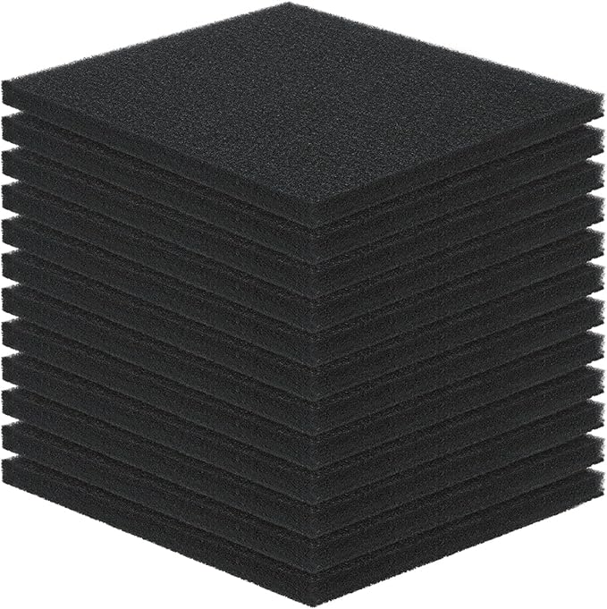 Pawfly Aquarium Bio Sponge Filter Media Pad, 6.3" x 5.5" x 0.78"Filter Foam by Pawfly