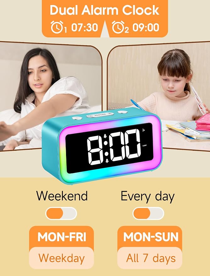 Cadmos Loud Alarm Clock for Bedrooms - Image 4