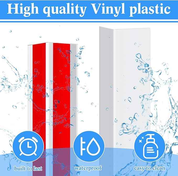 Sasylvia 10 Pcs 1-1/8 x 48 Inches Wall Corner Protector Guards