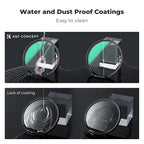 K&F CONCEPT 77mm Black Diffusion 1/4 & 1/8 Lens Filter Kit, Mist Cinematic - Image 6