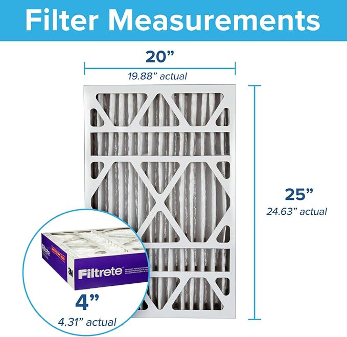 Filtrete 20x25x4 AC Furnace Air Filter, MPR 1550, MERV 12, Fits Honeywell & - Image 2