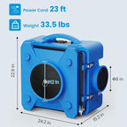 CADPXS Shield-550 Air Scrubber, Negative Machine Airbourne Cleaner HEPA - Image 6