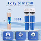 ICEPURE 4.5"x 20" Whole House CTO Carbon Water Filter, 20 Inch Water Filtration - Image 6