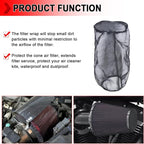 Universal 9 Inch Air Filter Cover, Air Intake Filter Sock Cover, Motorcycle - Image 3