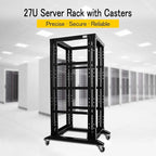 Raising Electronics Server Rack Open Frame Rack 4 Post 19 inch Adjustable - Image 2