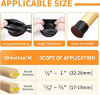Ezprotekt 24 Pcs Round Silicone Chair Leg Floor Protectors