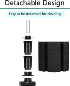AQUANEAT Aquarium Air Powered Sponge Filter, Fish Tank Bio Bubble Filter - Image 3