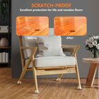 16pcs Round Chair Leg Floor Protectors, Felt Pads Chair Leg Protectors