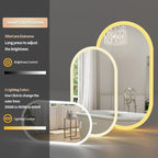 LUVODI Lighted LED Bathroom Mirror: 40x20IN Oval Anti-Fog Dimmable Wall Mounted - Image 4