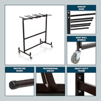 OEF Furnishings OEF42 Series Folding Table & Chair Cart, Heavy Duty Industrial - Image 9
