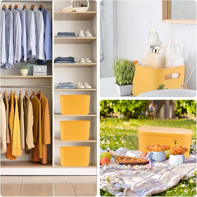 Hoolerry 8 Pieces Colorful Storage Bins - Image 7