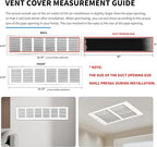 30x8 Return Air Grille, Air Return Vent Cover, Flat Vent Cover, Rejillas De - Image 4