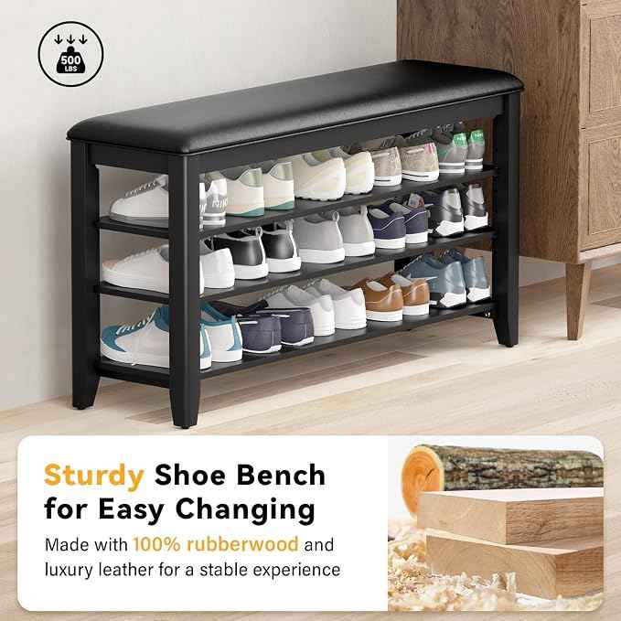 Shoe Rack Bench Entryway Storage