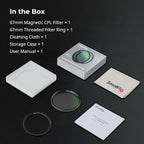 SmallRig 67mm Magnetic Circular Polarizers Filter + 67mm Threaded Filter Ring - Image 7