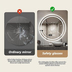 Wall Mirror for Bathroom, Wall Mounted Multifunction Bathroom Vanity Mirror - Image 4