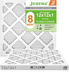 12x12x1 AC Furnace Air Filters, MERV 8 Dust Defense, JASENG MPR 600 Pleated by NewFilter