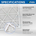 Glasfloss ZL 16x25x4 MERV 10 Air Filter Honeywell FC100A1029 Replacement Air - Image 4