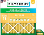 Filterbuy 19x19x1 Air Filter MERV 11 Superior Pet & Allergy Defense, by Filterbuy