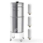 Culligan MaxClear 3 Gallon Gravity Water Filter System, Brushed Stainless-Steel by CulliganWater