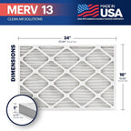 BNX TruFilter 16x24x1 Air Filter MERV 13 - Image 2