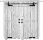 Farmhouse Wood Grain Living Room Curtains 84 Inch Length, Window Curtains Tab by Unknown