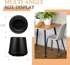 1-1/2” Round Rubber Chair Leg Tips Caps, Chair Leg Floor Protectors, Non-Slip