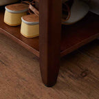 XKZG Storage Bench Wooden Shoe Rack Bench Rustic Solid Wood Entryway Bench