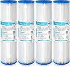 Membrane Solutions 50 Micron Pleated Polyester Sediment Water Filter 10"x2.5" by MembraneSolutions