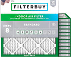 Filterbuy 17x17x1 Air Filter MERV 8 Essential Dust & Allergy Defense, by Filterbuy