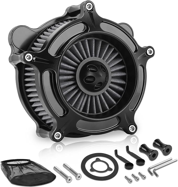 High Flow Air Cleaner Intake Filter System Kit Air Filters Cover by Eumti