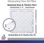 Filter King 9.75x23.75x1 Air Filter | 4-PACK | Carbon MERV 8 HVAC Pleated A/C - Image 2