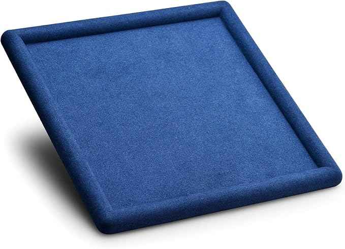 Oirlv Top Microfiber Jewelry Tray Square Nightstand Organizer Rings Earrings
