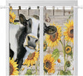Yellow Sunflowers Bedroom Curtains 72 Inch Length, Window Curtains Tab Top by Unknown